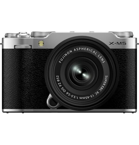 FUJIFILM X-M5 Mirrorless Camera with XC 15-45mm Lens (Silver) 1