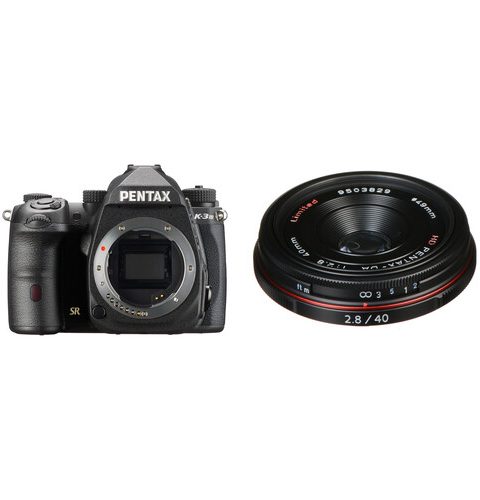 Pentax K-3 Mark III DSLR Camera with 40mm f2.8 Lens Kit (Black) 1