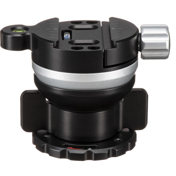 Kirk TLB-1QRS Leveling Base with TQR-1S Tripod Head Quick Disconnect System and Small Plate - Image 2