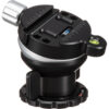 Kirk TLB-1QRS Leveling Base with TQR-1S Tripod Head Quick Disconnect System and Small Plate