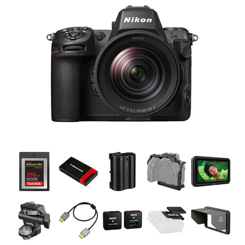 Nikon Z8 Mirrorless Camera with 24-120mm f/4 Lens and Content Creation Kit